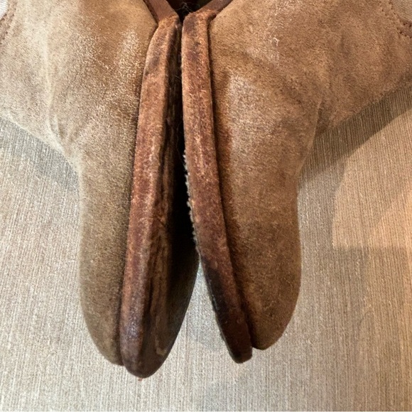 ZADIG & VOLTAIRE Sz 38 Fabric Canvas Suede Stacked Heel Zip Up Ankle Booties - Picture 4 of 14